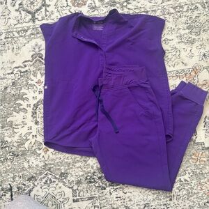 Figs Women's Purple Jogger Set